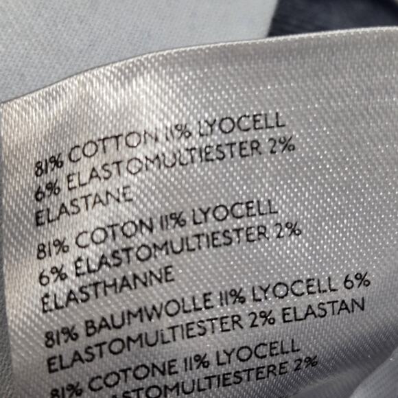 Pilcro Wide Leg Jeans The Skipper High Rise Full Length Dark Wash Womens 31 Boho - Picture 9 of 12